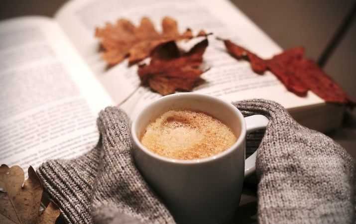 coffee and book